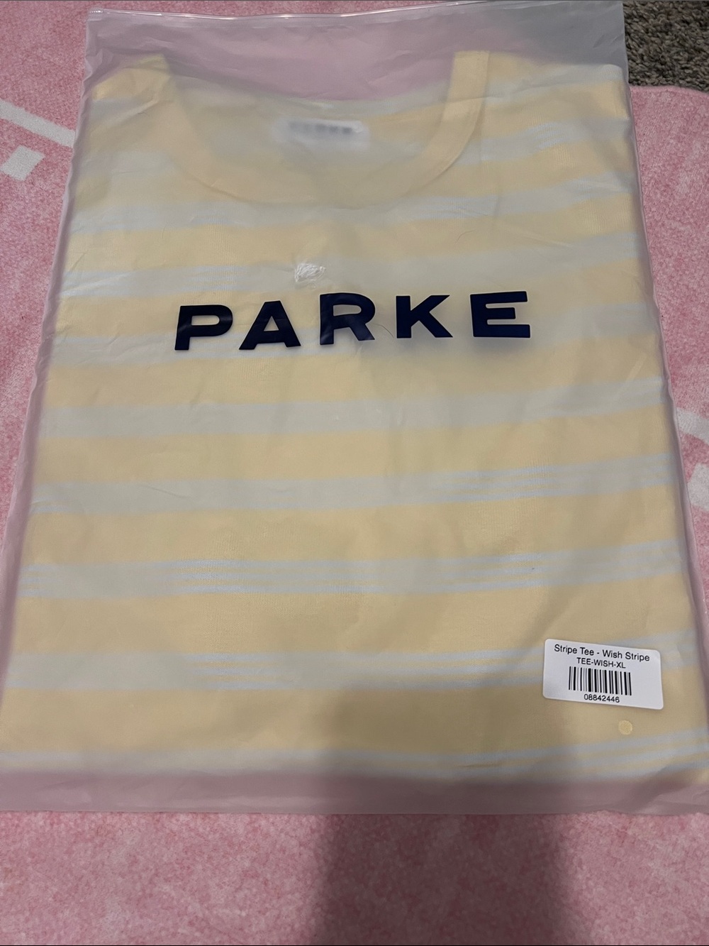 Parke Birthday Collection Wish Stripe Short-Sleeve Tee Size XL - Picture 4 of 5